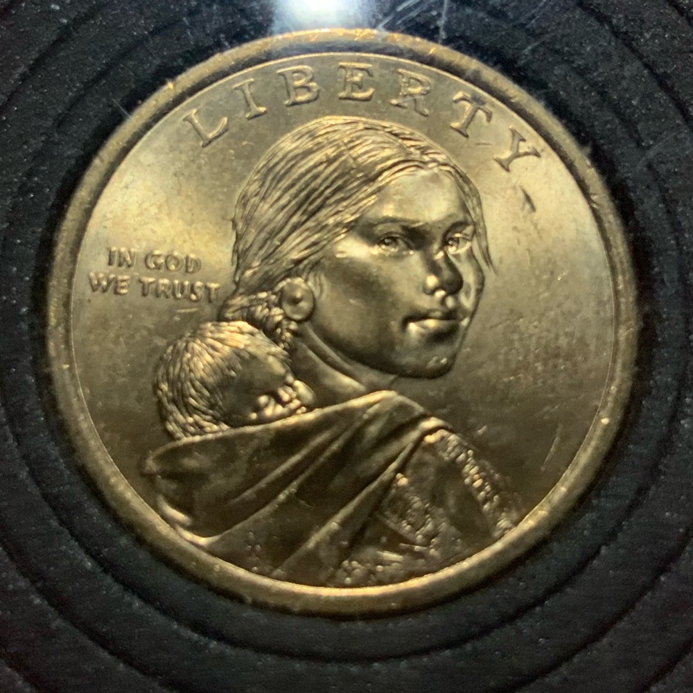 Sacagawea no mint nor date unique kind